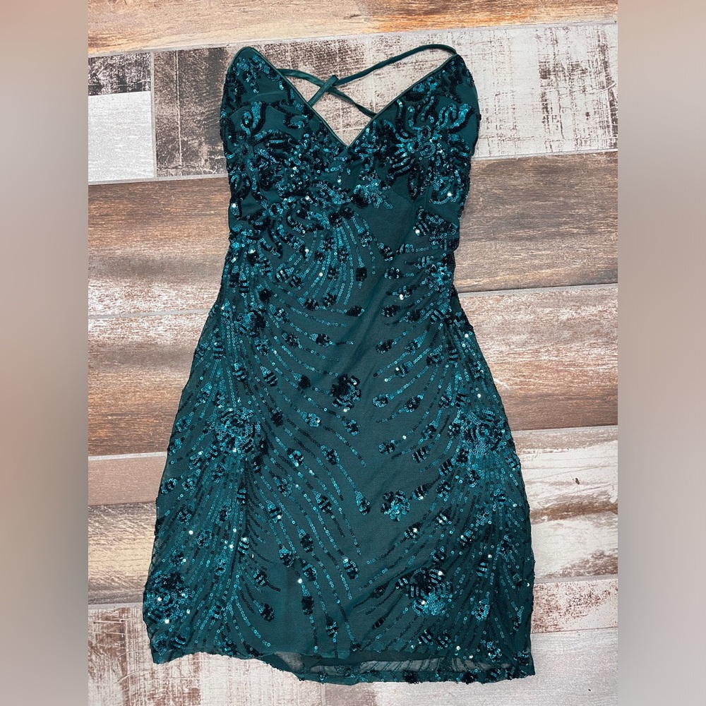 Lulus Dark Green Homecoming Dress